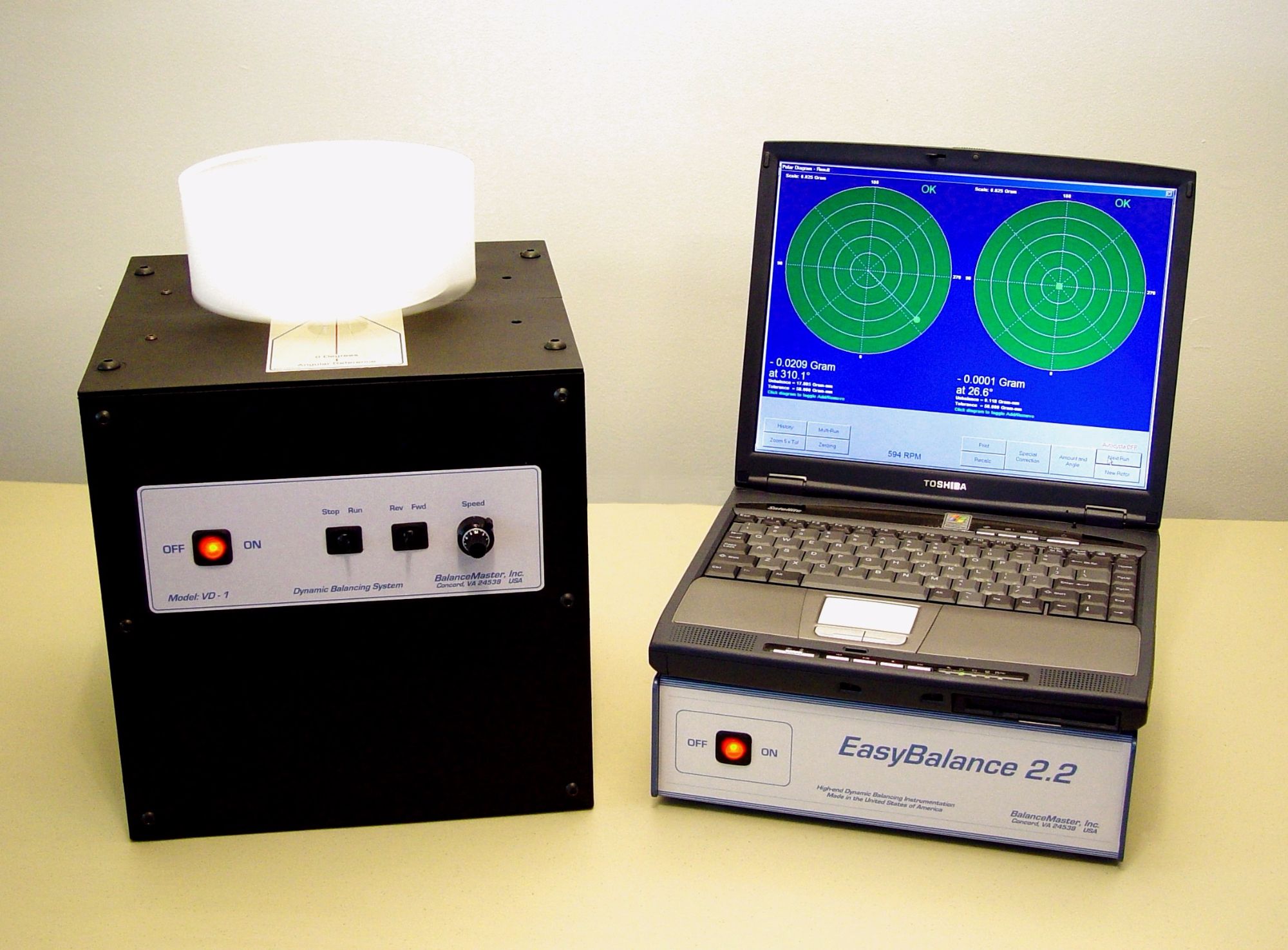 Dynamic balancing machines, instrumentation and software